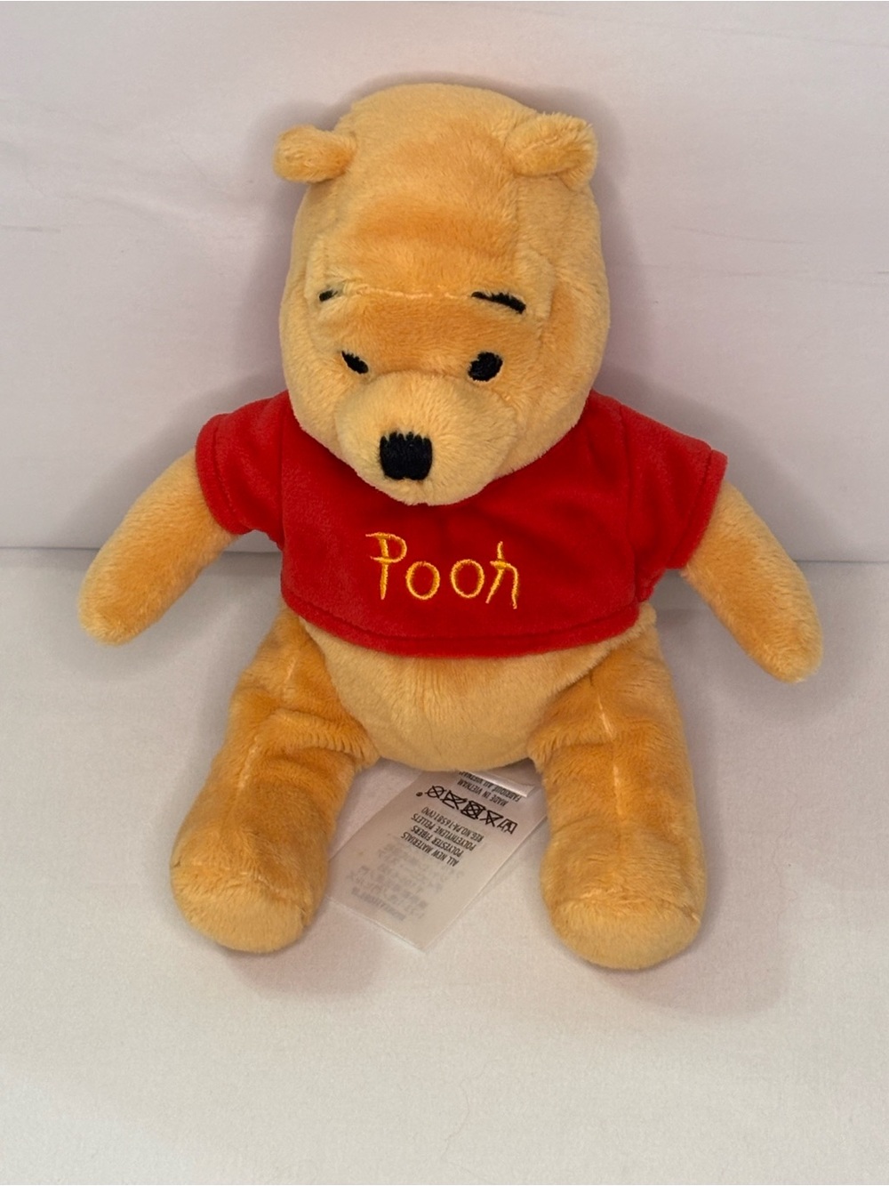 Disney Winnie the Pooh Plush - Yellow Bear with Red Shirt